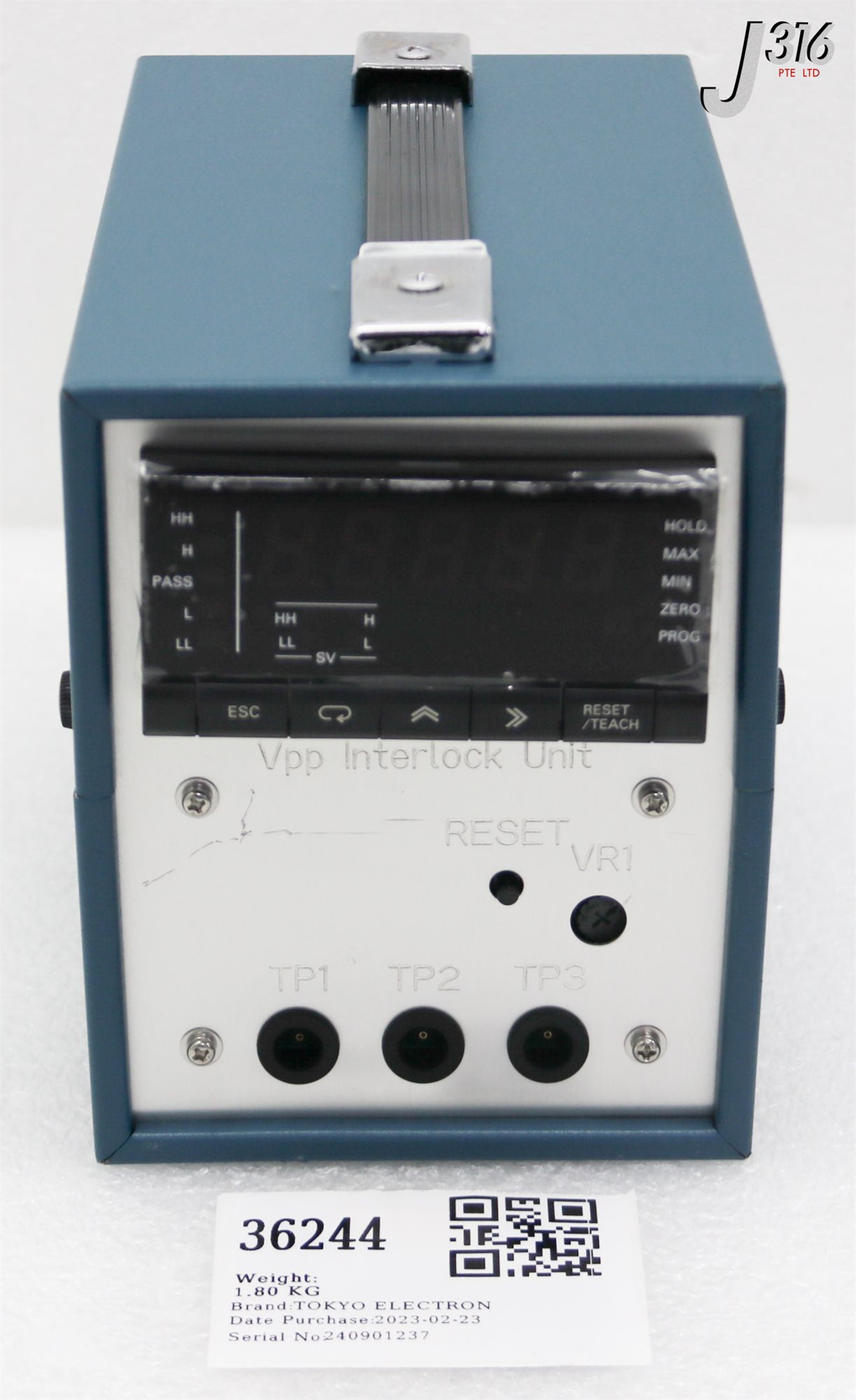 36244 TOKYO ELECTRON VPP INTERLOCK UNIT FOR TEL 8500 1887-422024
